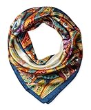 corciova® Women's Designer Square Silk Like Paisley Hair Scarves 35x35 Gift