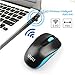 UHURU WM-03 Wireless Mouse 2.4GHz Optical Portable Mouse for Laptop, Notebook, PC, Computer(Blue Wheel)