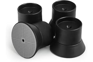 MUMEASY 4 Pack Baby Gate Wall Protector, Pressure Mounted Baby Gate Extension Kit, Safety Gates Extender Wall Cups, Baby Gates Wall Guard for Protect Walls & Doorways from Pet & Dog Gates, Black