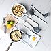 Kitchen Utensil Set of 6 - Lightweight, Heat-Resistant and Easy To Clean - This Cooking Utensils Set Comes In A Modern Marble Design (Gray)