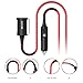 BC Master Cigarette Lighter Extension Cord 13Ft/4M Safety Durable 12V/24V Power Cable with Car Cigarette Lighter Plug Socket