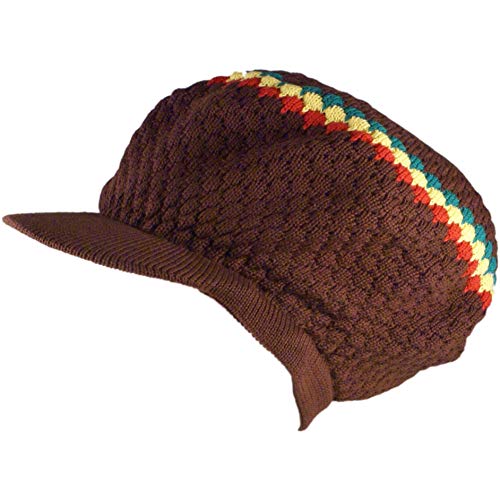 SSK Rasta Knit Tam Hat Dreadlock Cap 