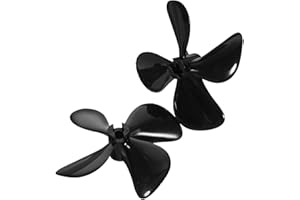 FOMIYES Rc Boat Propeller Blades 70mm 4-Blade Plastic Propellers Pair 4mm Bore for Rc Kayak and Model Boat