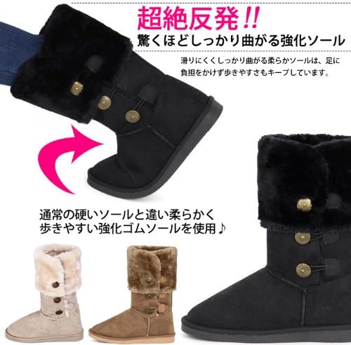 Amazon 2cmヒール 2wayファー折り返しくまたん風ムートンブーツ No 25 0022 番号 L Be 注意 商品の内訳は L 24 24 5cm ベージュ のみ Dlg ブーツ ブーティ