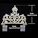 DcZeRong Women Birthday Queen Tiara Crown Prom Crown Gold Pageant Tiaras Gold Rhinestone Tiaras Gold Prom Tiaras Bridal Wedding Crowns Tiara