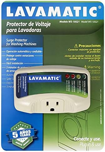 Lavamatic WS-10521 Electronic Surge Protector for Washing Machine – Front Top Load Washers
