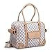 BETOP HOUSE Pet Carrier Tote Around Town Pet Carrier Portable Dog Handbag Dog Purse for Outdoor Travel Walking Hiking, White, 14.17''11''6.3''