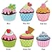 6pcs LIn Cake Iron On Patches Cartoon Embroidery Ice Cream Badges for Sewing Kids Clothing (6pcs)