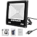 Warmoon RGB LED Flood Lights 30W Outdoor Dimmable 16 Colors Changing Waterproof LED Security Wall Washer Light with Remote Control US 3-Plug for Garages, Warehouses, Backyards, Parking Lots