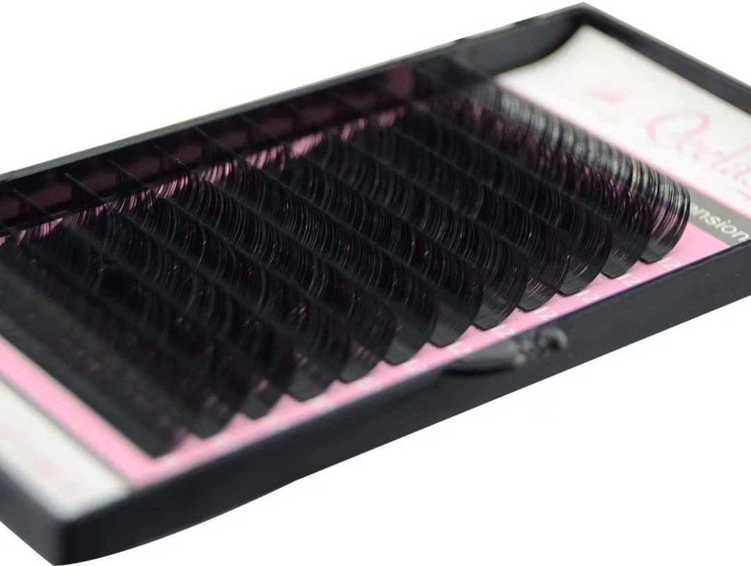 0.07 Thickness CC Curl 8-15mm Volume Mink Eyelash Extensions Silk Individual Lash Extensions Semi-permanent Pure Korean Silk lashes Soft Application for Professional Salon Use