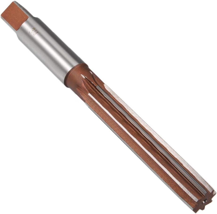 sourcing map Hand Reamer 3/4" High Speed Steel H7 8 Straight Flutes Hand Milling Cutter Tool