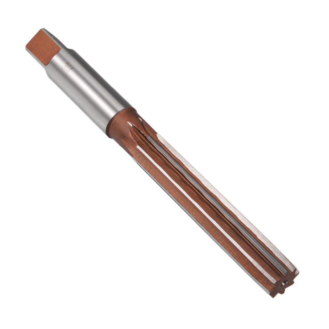 sourcing map Hand Reamer 3/4" High Speed Steel H7 8 Straight Flutes Hand Milling Cutter Tool