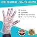 Disposable Gloves, 1000 Poly Food Service Gloves, Powder and Latex Free by Upper Midland