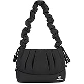 Small Puffer Shoulder Bag for Women, Lightweight Puffy Handbags with Adjustable Strap, Quilted Crossbody Bags Hobo Bag