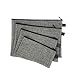 Utility Zipper Bags for Cash, Receipts, Paperwork, Cards, 4-Size Bags (Gray)