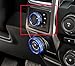 Aluminum Alloy Car Inner 4WD Switch Knob Ring Cover Trim For Ford F150 XLT 2016 2017(Blue 4WD Knob Cover)
