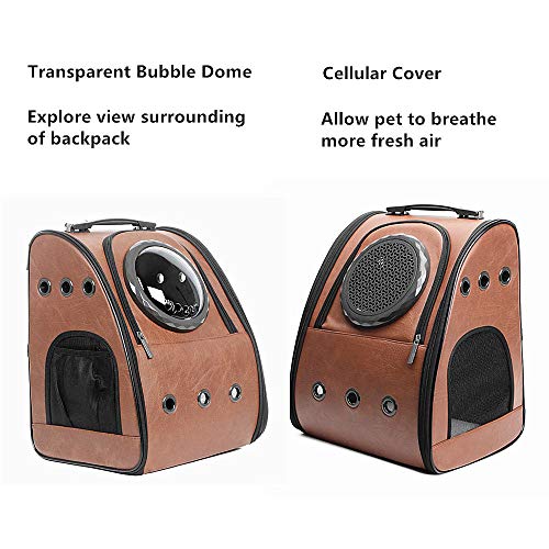 JAHUITE Upgraded Cat Backpack, Bubble Space Capsule Dog Backpack