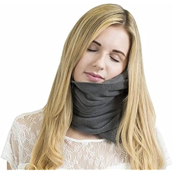 Trtl Pillow - Scientifically Proven Super Soft Neck Support Travel Pillow – Machine Washable Grey.