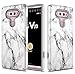Townshop LG V20 Case, Hard Rubber Impact Dual Layer Shockproof Silicone Bumper Case for LG V20 - Marble