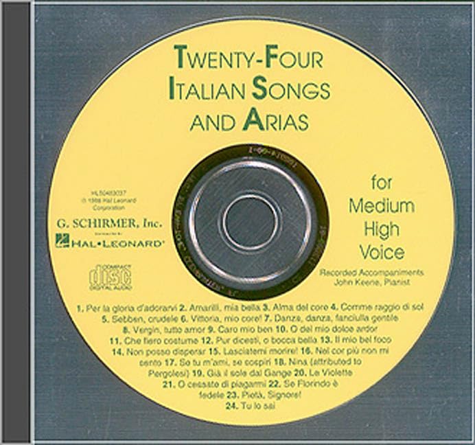 Twenty-Four Italian Songs and Arias for Medium High Voice