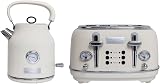 Charles Bentley Kettle And Toaster Set Cream Chrome 4 Slice 360 Base view 4