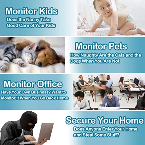 LIZVIE H100Pro Spy Hidden Camera Alarm Clock ,Small Wireless WiFi Blink