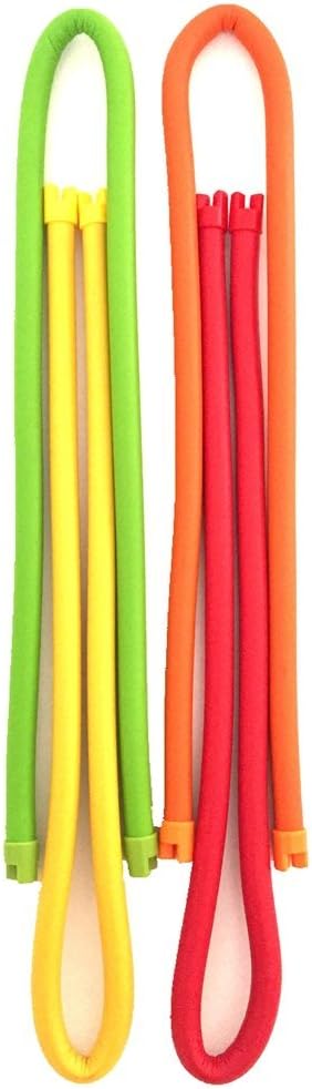 19.7" EVA Twist Ties Multifunction Plant Ties for Cords Reusable Cable Ties for The Garden, Home & Office 4 Pcs Diffirent Colors