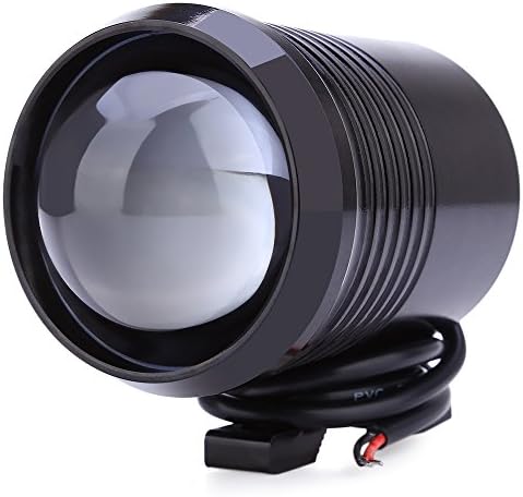 1200LM 30W Upper Low Flash Motorcycle Headlight LED Motorbike Fog Lamp Spot Light Black