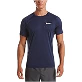 Nike Men's Dri-FIT UPF 40+ Hydroguard Swim Tee Rash Guard Short Sleeve