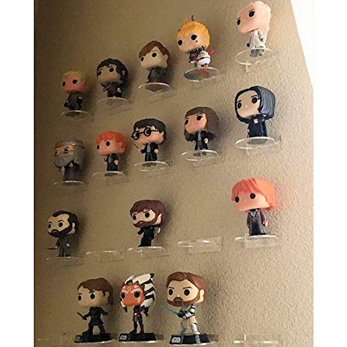 White Plexiglass Wall Stand, Stick On, Single Shelf No Nails or Screws