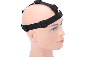 Headlight Band Headlight Strap, Black Flashlight Headband Headlamp Band LED Headlamp Hands Flashlight Headband for Flashlight