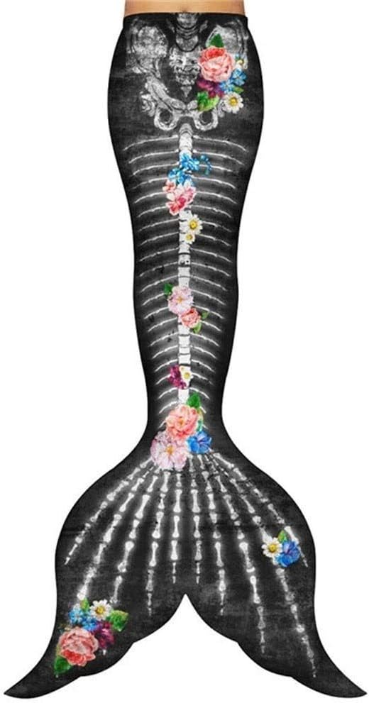 RKRZLB Mermaid Tails for Girls Mermaid Tail Swimmable Bikini Set,Bikini Swimming Costumes with Colorful Fin,Girls Mermaid Tails for Swimming