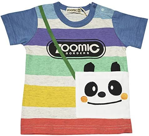 本体綿100 年 夏物 Zoomic サコッシュアップリケ 天竺 ズーミック 半袖ｔシャツ 大幅値下げランキング