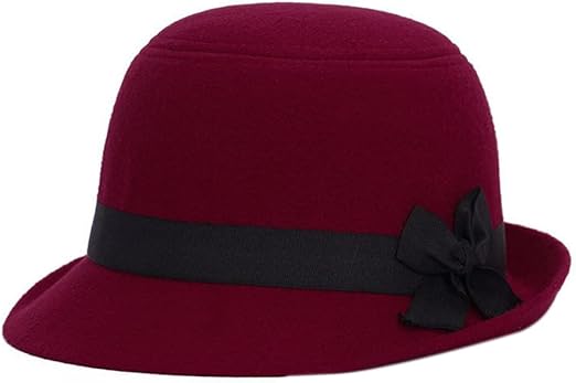 dark red fedora hat