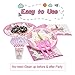 Premium Unicorn Birthday Party Supplies - Serve 16, FDA Approved, Including Plates, Cups, Utensils, Napkins, Table Cover, Banner,Unicorn Headband, Sash