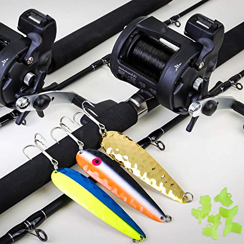 240 Stück Angelhaken Hauben Angeln Drillingshaken Abdeckung Haken Schutzkappen Schutz, 4 Größen – Bild 6