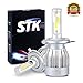 STK H4 LED Headlight Bulbs, 70W 10000LM 6000K All-in-One 9003 (Hi/Lo) Car Led Headllamp Conversion Kit, Cool White - 2 Year Warranty (Pack of 2)