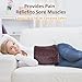 GENIANI Extra Large Electric Heating Pad for Back Pain and Cramps Relief - Auto Shut Off - Soft Heat Pad for Moist & Dry Therapy - Heat Patch (XL Black)