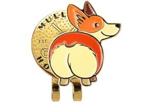 MULLIGAN HOOLIGAN Corgi Golf Ball Marker + Magnetic Hat Clip, Funny and Unique Golf Gift, Premium Quality, The Best Present for Your Favorite Golfer, Golf Accessories for Any Occasions