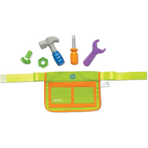 thumbnail image 2 of Mud Pie Kids Tool Belt Set - Wooden Toy Tools With Canvas Belt For Ages 3+ 2 of 13
