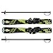 Lucky Bums Kids Beginner Ski and Pole set with Bindings,Green and Black