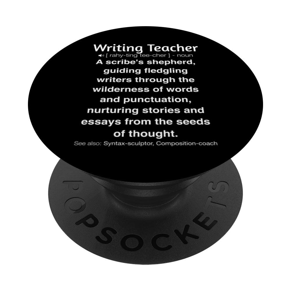 Funny Writing Teacher PopSockets Swappable PopGrip