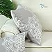 CaliTime Pack of 2 Cozy Fleece Throw Pillow Cases Covers for Couch Bed Sofa Vintage Dahlia Floral Both Sides 18 X 18 Inches Neutral Gray