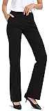 Safort 28" 30" 32" 34" Inseam Regular Tall Dress Bootcut Yoga Pants, Workout Pants