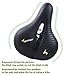 Bike Seat Sportneer Comfortable Bike Saddle, Soft Foam Padded Wide Bicycle Cushion with Taillight for Men Women, Waterproof