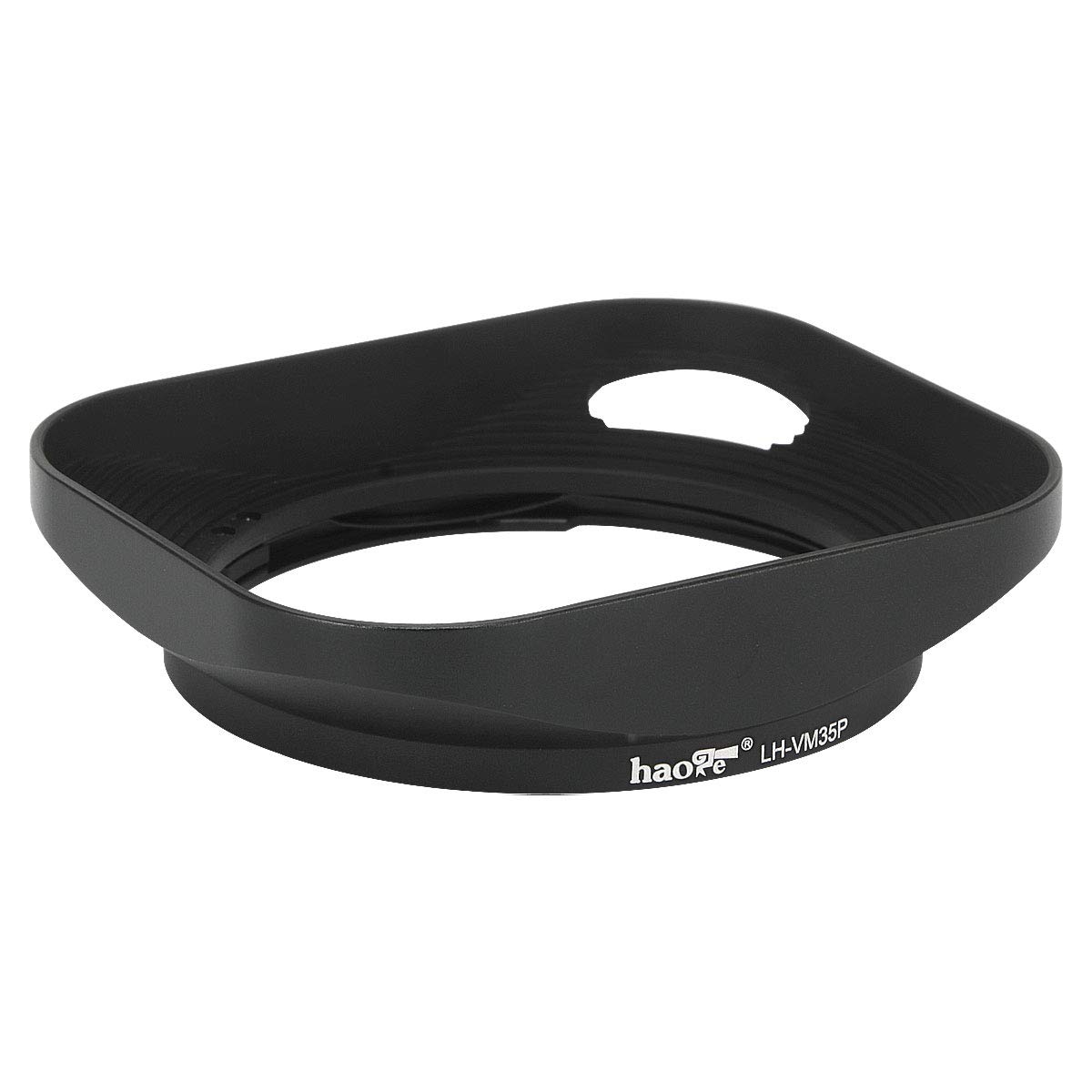 Haoge LH-VM35P Bayonet Metal Rectangular Square Lens Hood for Voigtlander Nokton Aspherical ASPH 40mm f/1.2 VM, 35mm f1.2 VM, 50mm f1.2 VM Leica M LM Mount Lens Replaces LH-8 Hollow Out Designed Black