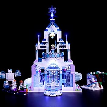 RAVPump Light Set for Disney Princess Elsas Magical Ice Palace Blocks Model - LED Light Kit Lighting Kit Compatible with Lego 41148 (ONLY Light Set)