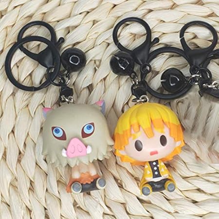 Amazon Amazon Prime 鬼滅の刃 キーホルダー 我妻善逸 嘴平伊之助 アニメ 萌えグッズ きめつのやいばグッズ 約45mm フィギュアーツ 自動車 バッグ 飾り フィギュア ドール 通販