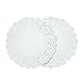 Crystallove 200pcs White Round Disposable Lace Paper Doilies Cake Placemats Crafting Coaster of Tableware Decoration (10.5
