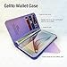 Galaxy S6 Case - Cellto Premium Wallet with HD Screen Protector [Dual Magnetic Flap] Diary Cover/w ID Pocket Top Quality & Stand in Multiple Angles + Life Time Warranty - Mint/Lavender